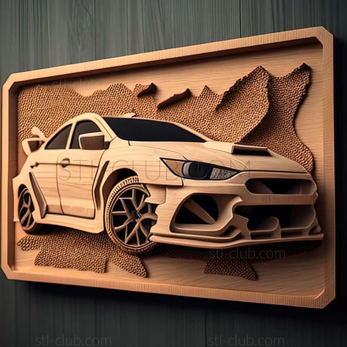 3D мадэль Mitsubishi Lancer Evolution (STL)